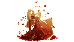 Tails touhou autumn leaves