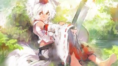 Tails touhou barefoot animal