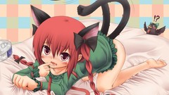 Tails touhou redheads nekomimi