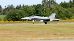 Takeoff air force f-18 hornet cf-18 fighter jets RCAF
