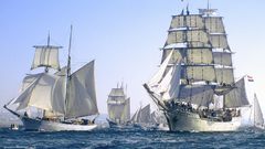 Tall ship sailing ships