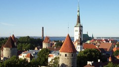 Tallinn Estonia architecture Castles blue skies