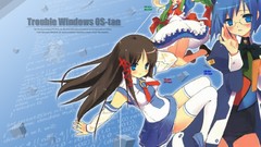 Tan anime girls windows xp os-tan anthropomorphism XP-tan 