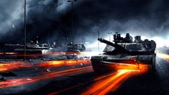 tank battlefield 3 m1 abrams video games orange PC gaming