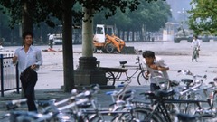 Tank man from ground