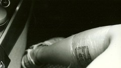 Tape Converse monochrome legs tattoos car interiors body parts