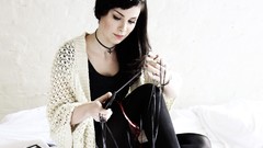 Tape sitting brunettes pantyhose lena meyer-landrut