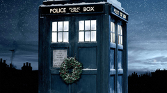 Tardis BBC wreath Doctor