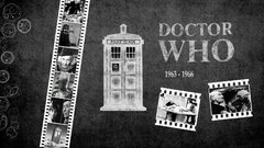 Tardis grayscale Doctor Who