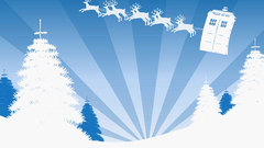 Tardis vectors Christmas reindeer