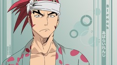 Tattoos bandana bleach ponytails redheads anime boys Abarai 