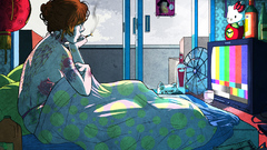 Tattoos beds bottles clocks