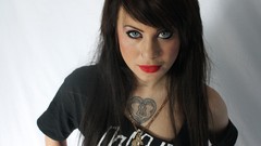 Tattoos blue eyes brunettes