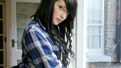 Tattoos brunettes piercings