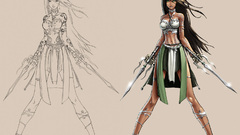 Tattoos Green tan long