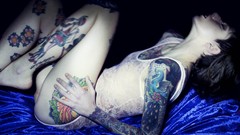 Tattoos models photo shoot Italian Ilaria Pozzi