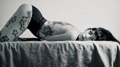 Tattoos models photo shoot Italian Ilaria Pozzi