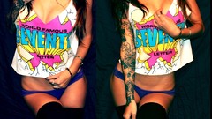 Tattoos panties boobs