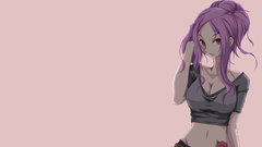 Tattoos purple hair red