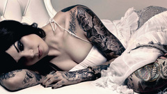 Tattoos woman Kat von