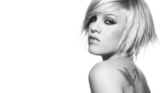 Tattoos woman monochrome white