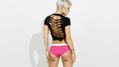 Tattoos woman panties pink