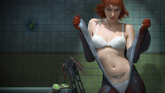 Tattoos woman panties redheads