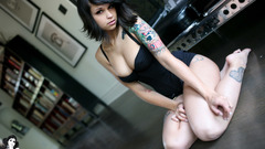 Tattoos Women cleavage suicidegirls