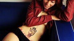 Tattoos Women red Pierced