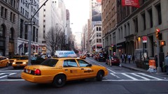 Taxi urban cityscapes new york city