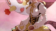 Tea Anime blondes anime girls mahou shoujo madoka magica yellow 