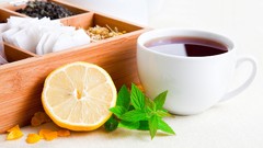 Tea cups drinking healthy