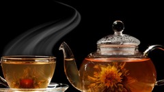 Tea cups drinking healthy