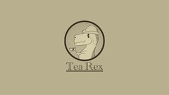Tea Dinosaurs Rex Tyrannosaurus Rex like a sir