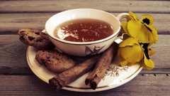 Tea food Breakfast cookies cinnamon pansies