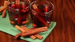 Tea glasses cinnamon