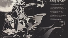 Tea moon Anime Japanese Manga Shorts monochrome suit blondes 