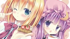 Tea moon food hats stripes bows cakes blondes cups blush long 