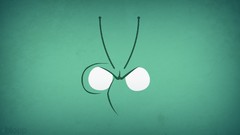 Teal minimalistic blo0p Space Ghost Zorak