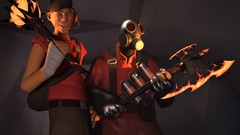 Team fortress 2 scout Pyro video games Pyro TF2 Scout TF2