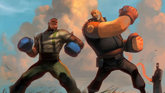 Team fortress 2 street fighter artwork video games Heavy TF2 