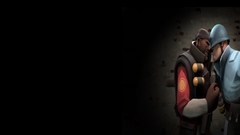 Team fortress game soldiers