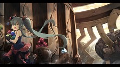 Tears anime girls hatsune miku vocaloid wink