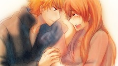 Tears bleach kurosaki ichigo inoue orihime Simple Background