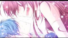 Tears blue hair pink