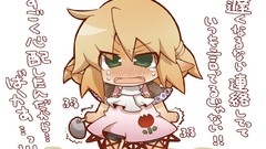 Tears Chibi blondes blush anime girls green eyes touhou 