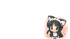 Tears Chibi long hair anime girls maids akiyama mio black hair 