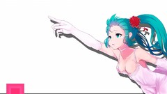 Tears collar white background gloves long hair anime girls 