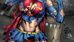 Tears comics bondage superheroes dc comics supergirl