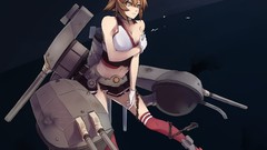 Tears navel gloves clothes chains skirts green eyes brunettes 